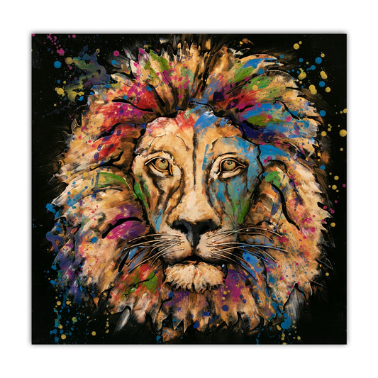 FY797 Wall Art Lion Black